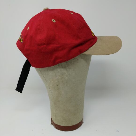 Paramount Headgear Cabela's Slideback Hat Embroidered Logo Red OSFA - Picture 6 of 11